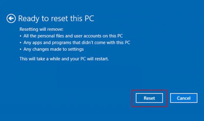 Cài đặt lại Windows khi máy tính gặp phải lỗi 0xc000021a