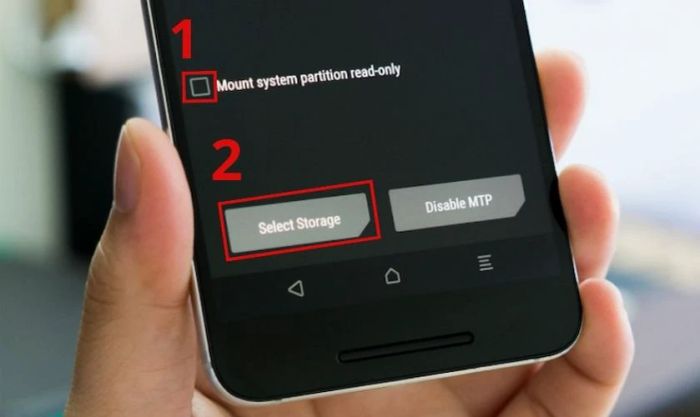 Kích hoạt chế độ USB Storage