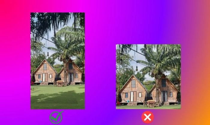 Đảm bảo đúng tỷ lệ khi đăng lên Story Instagram