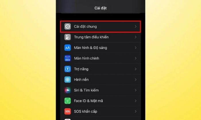 Khôi phục cài đặt gốc iPhone để khắc phục lỗi camera bị đen