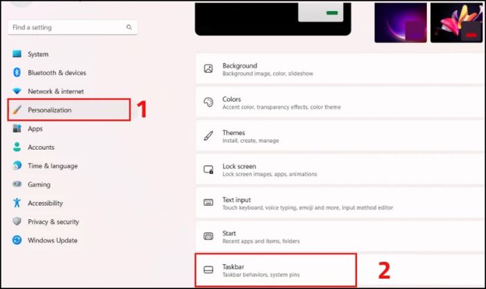 Kiểm tra xem thanh Taskbar có bị ẩn trên Windows 11 hay không