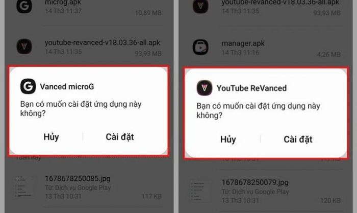 Sử dụng YouTube Revanced thay thế YouTube Vanced