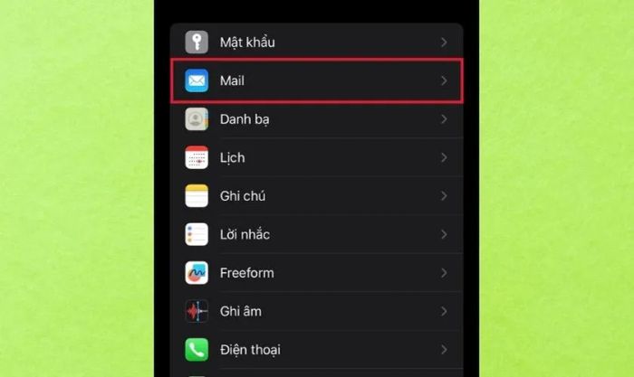 Xóa tài khoản Gmail để khắc phục tình trạng không nhận được thư trên iPhone.