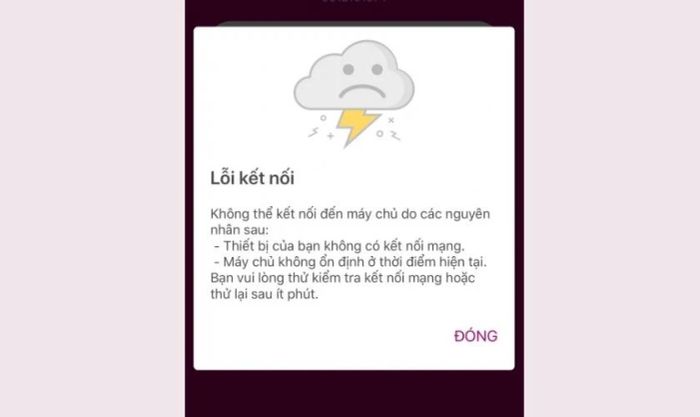 Hướng dẫn khắc phục khi MoMo không kết nối