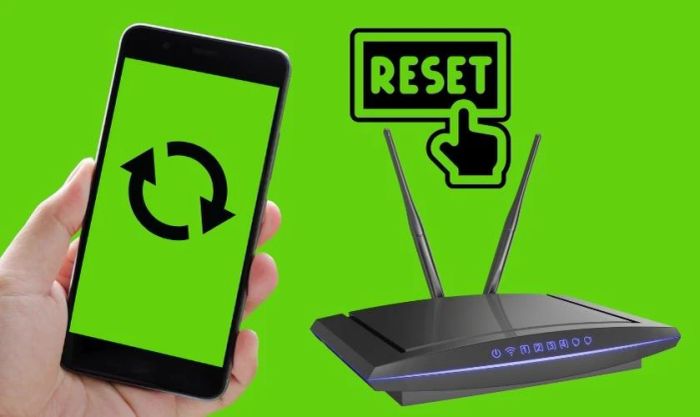 Khởi động lại modem, router hoặc điện thoại của bạn