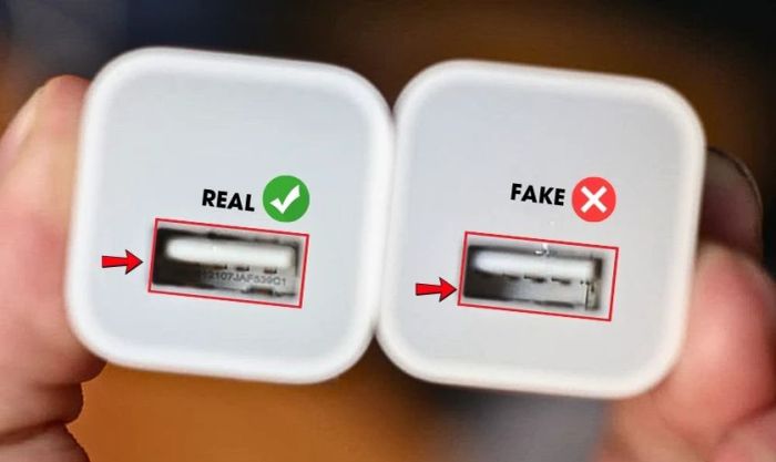 Lý do pin tụt nhanh khi không sử dụng - Sử dụng sạc không chính hãng