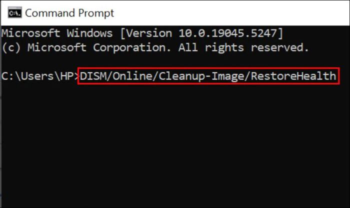 Sử dụng công cụ DISM để sửa lỗi 0xc000021a trên Windows 10 và 11