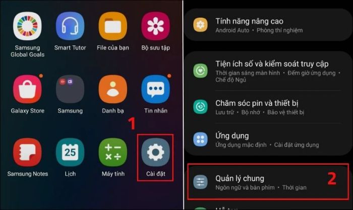 Cài lại cài đặt gốc khi điện thoại Samsung bị đen màn hình nhưng vẫn chạy