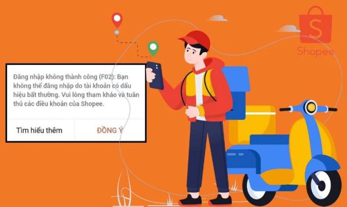 Tài khoản bị lỗi F02 có thể nhận được hàng không?