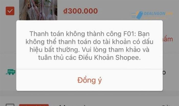 Cách mở tài khoản Shopee khi không thể thực hiện thanh toán