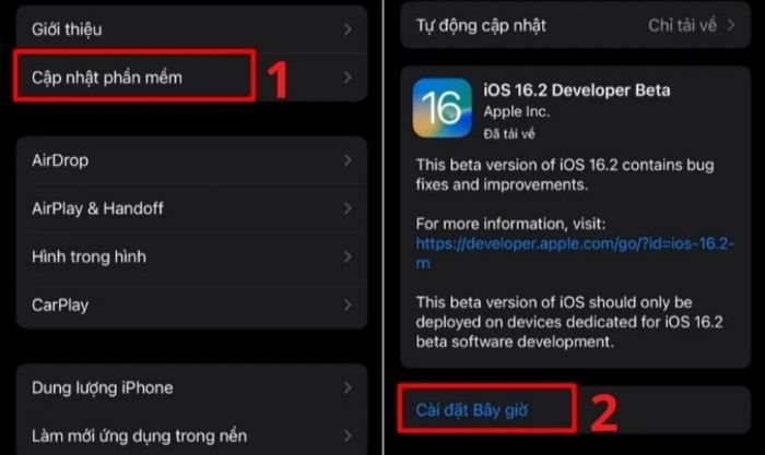 Cập nhật phiên bản iOS mới để sửa lỗi Reset Counter trên iPhone