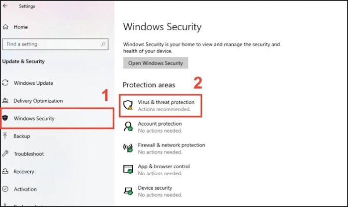 Hướng dẫn vô hiệu hóa Windows Defender khi không giải nén được file RAR