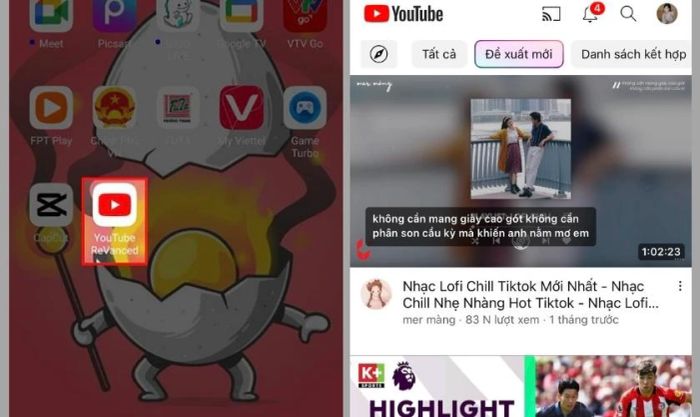 Hoàn tất quá trình sửa lỗi YouTube Vanced
