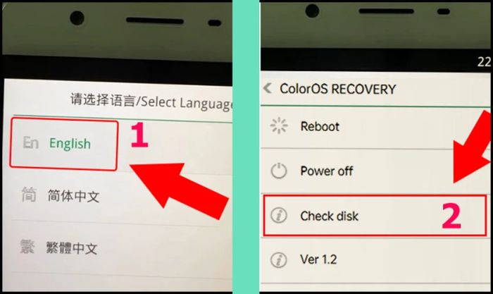 Chọn lệnh Check disk