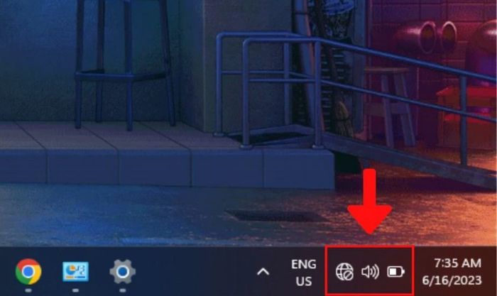 Cách khôi phục biểu tượng WiFi