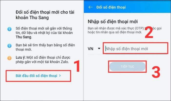 Thay đổi số điện thoại khi tài khoản Zalo bị tấn công