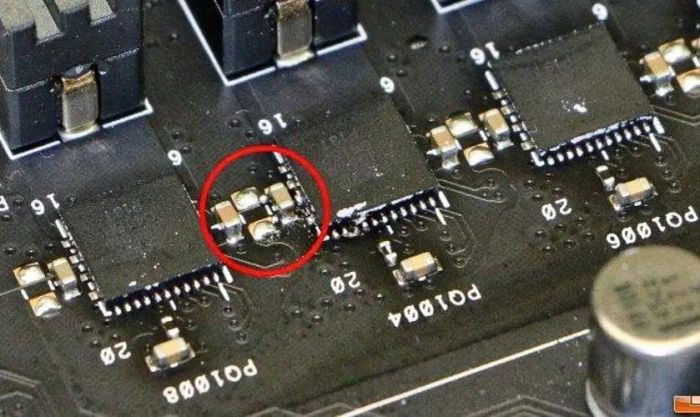 Lỗi xuất phát từ mainboard (bo mạch chủ)