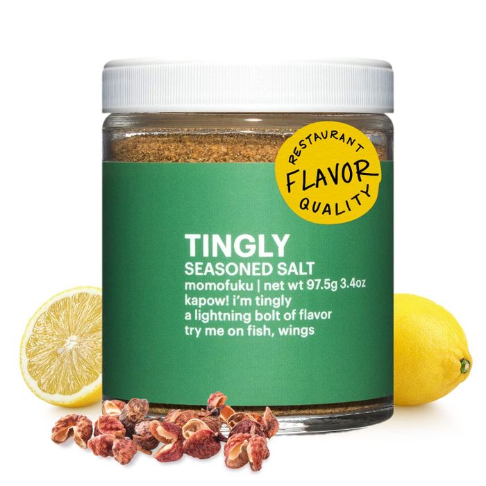 A jar of the seasoning.