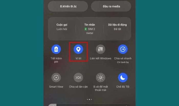 Kích hoạt lại hoặc tắt chức năng GPS