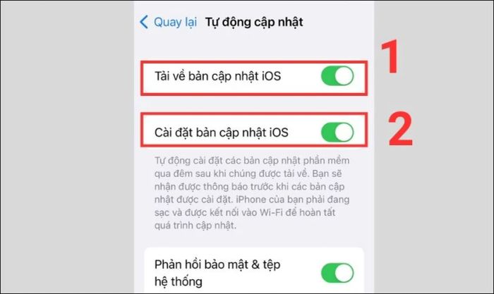 Cập nhật phần mềm để khắc phục lỗi màn hình trên iPhone 14 Pro Max