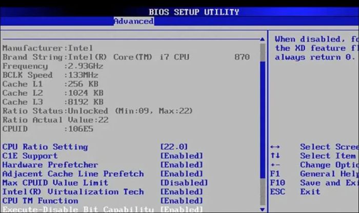 Laptop lên nguồn nhưng không lên màn hình do lỗi BIOS