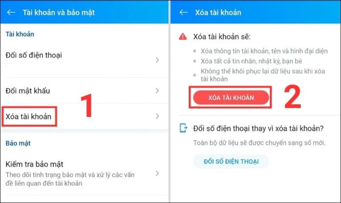 Cách xóa tài khoản Zalo khi không còn quyền kiểm soát