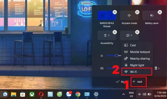 Các bước để khôi phục biểu tượng WiFi