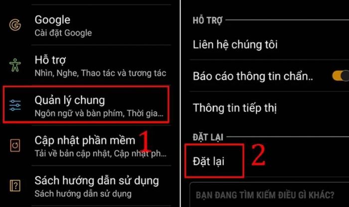 Hướng dẫn khôi phục cài đặt gốc khi màn hình Samsung bị trắng xóa