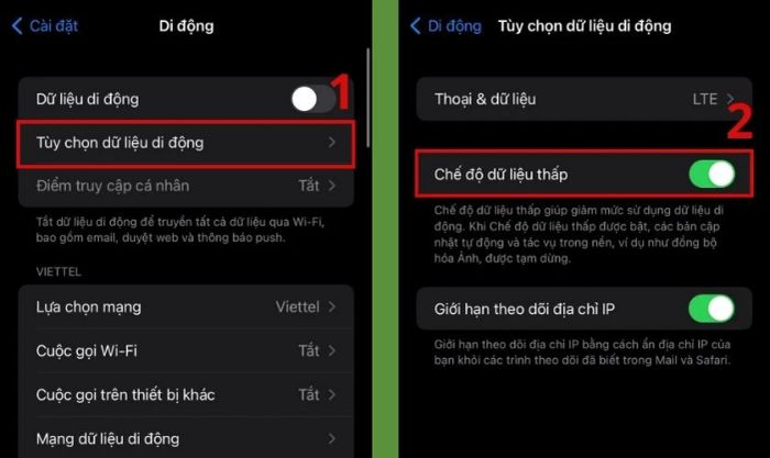 tiết kiệm dung lượng dữ liệu di động