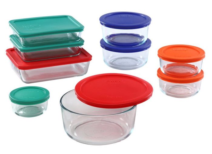 A set of versatile glass containers