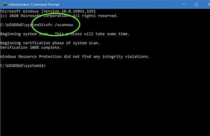 Cách khôi phục và bổ sung tệp winmm.dll, c/windows/system32/logilda.dll bị thiếu bằng công cụ System File Checker