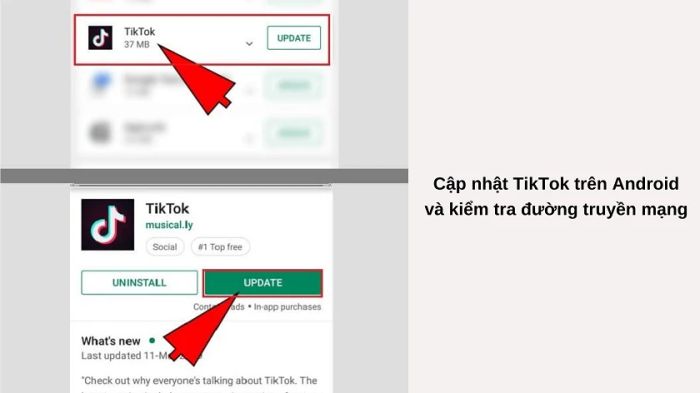 Các lỗi thường gặp trên TikTok như bị đẩy ra khỏi ứng dụng khi sử dụng trên điện thoại và máy tính
