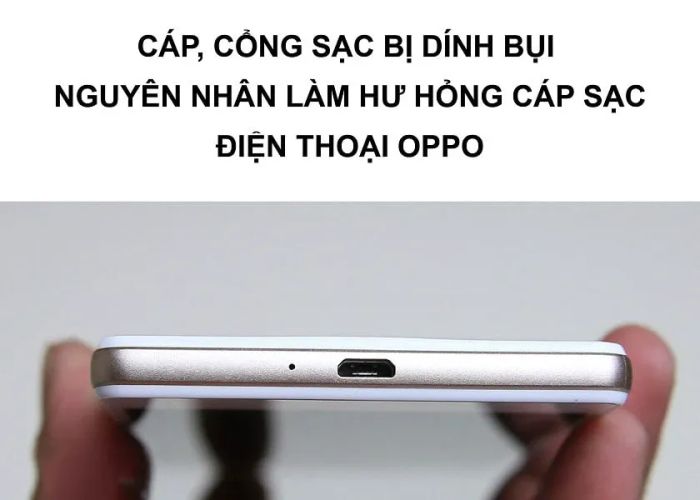 Oppo không nhận sạc vào pin