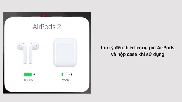 Sạc đầy pin cho AirPods