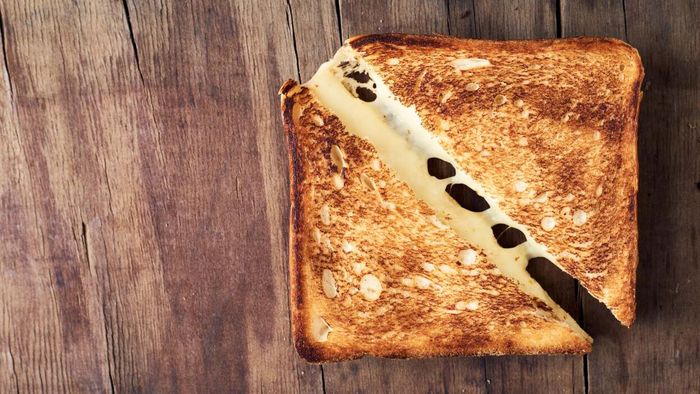 Toast both sides of the bread