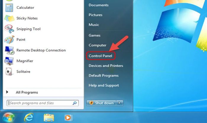 Hướng dẫn mở khóa chuột laptop trên Windows 7
