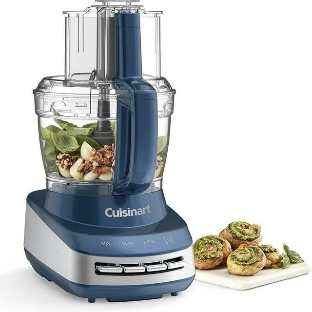 The blue Cuisinart food processor