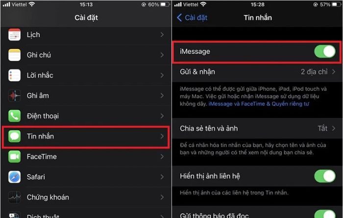 Bạn truy cập vào mục cài đặt của điện thoại