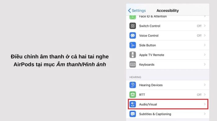 Điều chỉnh âm lượng khi AirPods không phát âm thanh