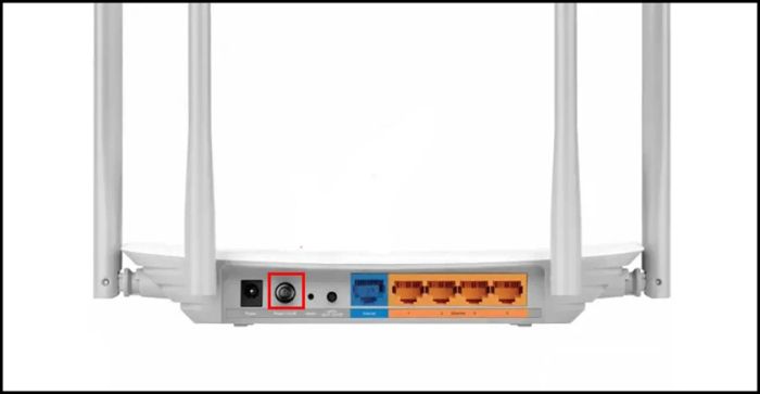 Cách khắc phục lỗi không thể truy cập 192.168.1.1 bằng cách khởi động lại Router hoặc modem.