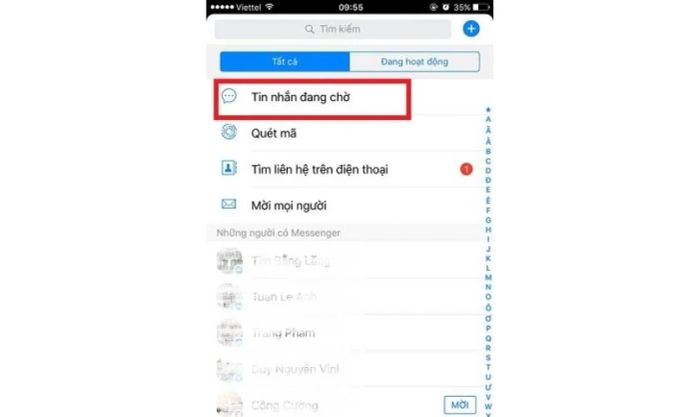 Messenger không hiển thị tin nhắn đến