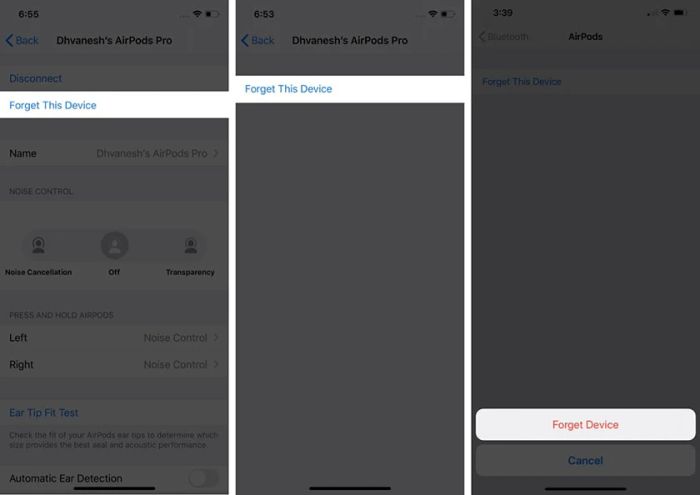 Khôi phục cài đặt gốc cho tai nghe AirPods