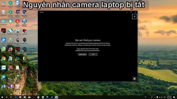 Tại sao camera laptop không hoạt động?