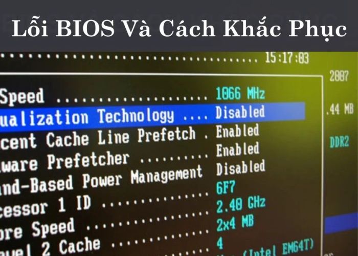 Lỗi BIOS trên máy tính là gì?