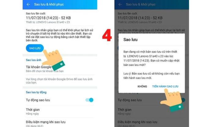 Khắc phục lỗi Zalo không hiển thị mục khôi phục tin nhắn ở phiên bản mới