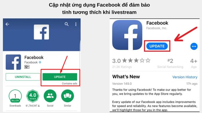 Cập nhật ứng dụng