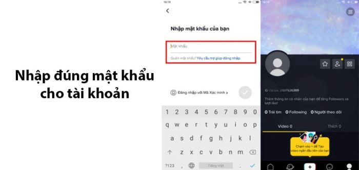 Bước 3: Để hoàn tất đăng nhập vào TikTok trên điện thoại, hệ thống sẽ gửi mã xác nhận tới số điện thoại của bạn.