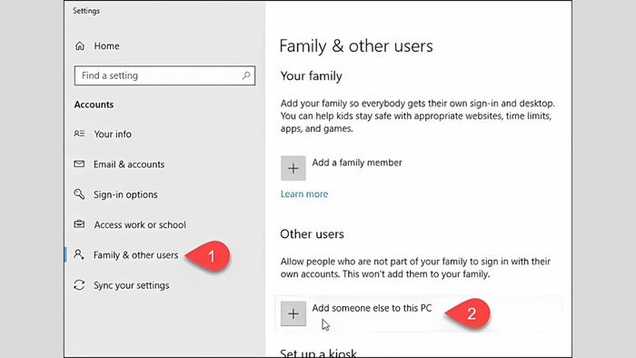 Thay đổi tài khoản Microsoft trực tiếp từ ứng dụng Settings