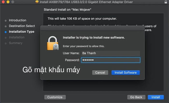 Lỗi MacBook không nhận mạng dây qua USB Ethernet Adapter