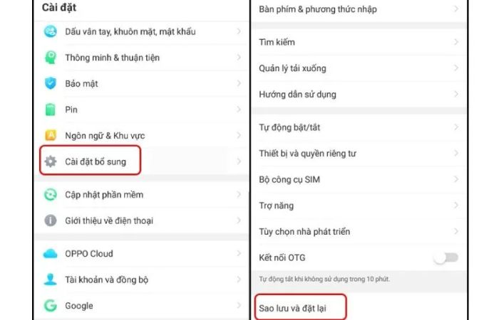 Sửa lỗi máy ảnh trên điện thoại OPPO
